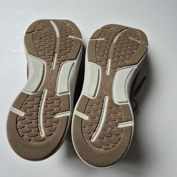 Clarks Sneakers Womens‎ 10 Burgundy Wave Walk Waterproof Lace Up - Picture 7 of 9